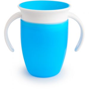 כוס הפלא 360° עם ידיות אחיזה 207 מ"ל כחול