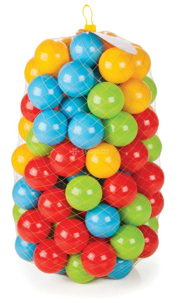 כדורים צבעוניים בגודל 9 ס"מ 100 יח'
